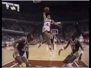 Spud Webb Skies From the Dotted Line for Massive Dunk