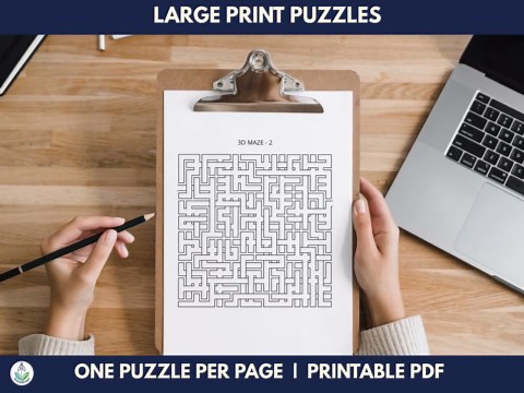 3D Square Maze Puzzles Vol 3 | 200 Sharp Corner Mazes With Solutions (PDF Download) - Etsy