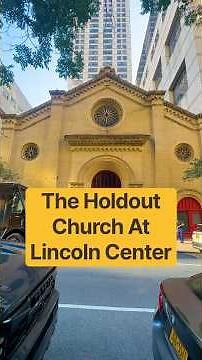The Holdout Church at Lincoln Center #nyc #didyouknow #history #church #nychistory #lincolncenter