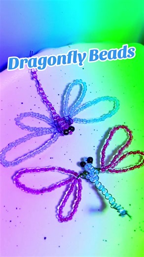 Handcrafted Dragonfly Beads with Colorful Wires