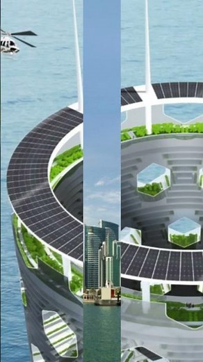 Floating building in Dubai, the vertical city