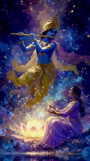 Divine beauty of Krishna ✨ AI creation filled with peace & love #RadheKrishna #ViralShorts