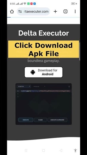Delta Executor Install Guide #smartphone #mobilephone #roblox #free #delta
