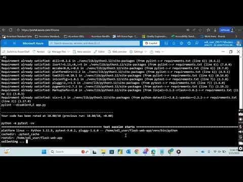 Deploying Flask Web App With Azure