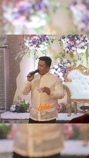 Opening the program in classy yet welcoming vibes for the guests- clear introductions, audience connections and just the right energy to set the direction of the wedding reception program #weddinghost #weddingemcee #TagaytayHost #Host | Lester Events Host