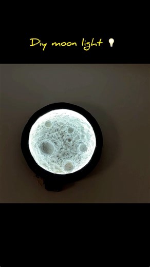 How to make moon light 💡 #moonlight #diy #experiment #craftyliving #shortvideo #craft #moonlove