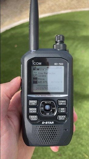 The New Icom ID-50A In Full Daylight. #radio