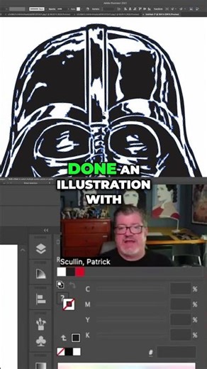 Vader's Vector Secrets: Smooth Curves & Fewer Anchor Points #shorts