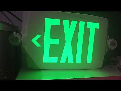 How to change color of an exit sign