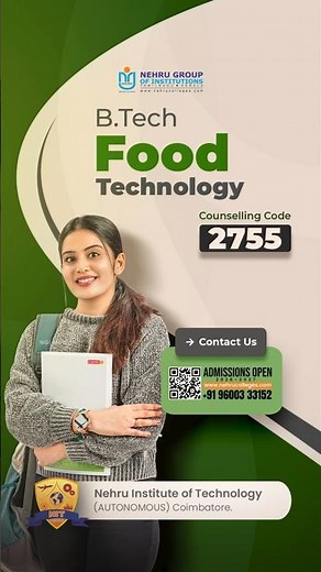 Innovate the Future of Food with B.Tech Food Technology | Admissions Open 2026 |Build the Future@NIT