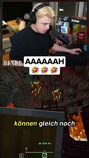 @papaplatte is trying to beat Minecraft with half a life #papaplatte