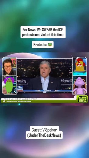 Alien Super Show on Instagram: "“Arguably” being the key word here… New episode with guest @underthedesknews has landed on @meidastouch 👽🐸✌️"