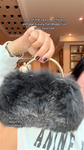 One of the rarest & chicest vintage luxury handbags I’ve ever sourced ❤️ Gucci Mink Handbag 😮‍💨 #vintagebags #handbagcollection #luxurybag #designerbags #vintagefashion