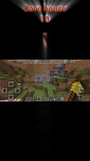 Minecraft cave house😮