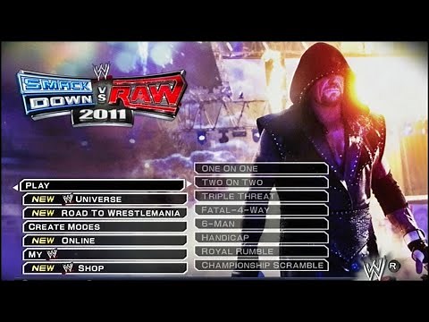 WWE Smackdown VS Raw 2011 Gameplay - Inferno Backstage Steel Cage Ladder & MORE Gameplay SVR 2011 ||