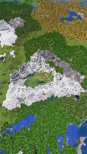 Minecraft Mountain Circle Village Seed!