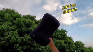 Compression Inflatable Camping Pillow, 2 Pack Camping Inflatable Pillow, Camping Pillow for Sleeping (Orange)