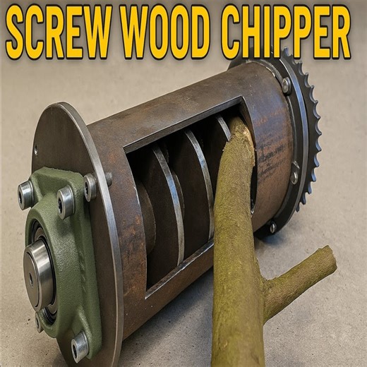 DIY Screw Wood Chipper – No Lathe Needed! | Gábor Balázs