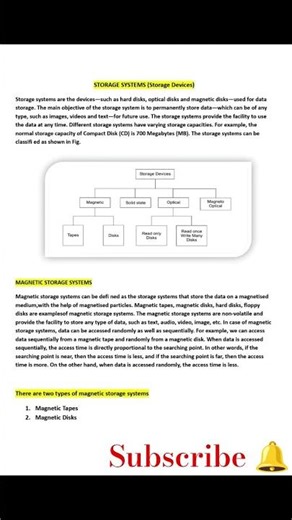 what is computer storage systems(devices) and types of computer storage ? Full details part 1