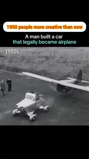 airocar design by moulton tylor , car that can fly in 1950s great mechanical engineering example