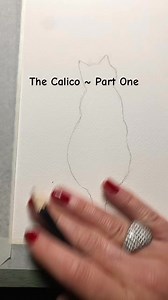 318K views · 5.8K reactions | “The Calico ~ Part One” Burnt Orange, Paynes Grey, Cadmium Yellow. Draw outline to help with the shape, cover with water within the sketch lines. Wet on wet lightly and loosely add the three colours, allow the paint to blend. Dry. Part two to follow xx Art by Lizzie Jayne  | Art by Lizzie Jayne | Facebook