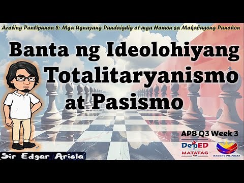 Banta ng Ideolohiyang Totalitaryanismo at Pasismo AP8 Q3 Week 3 Revised K-12 Curriculum #AP8Matatag