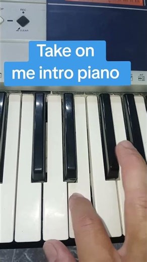 Take on me intro piano #piano #aulamusical #videoviral #pianotutorial #takeonme #musica