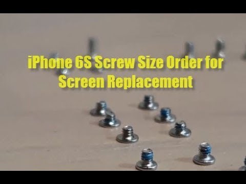 Screw Size Diagram for iPhone 6S Screen Replacement When You Mixed Up