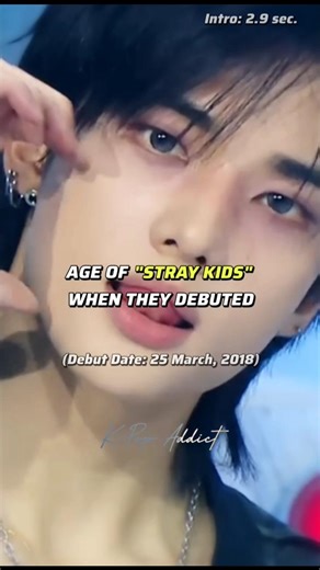 AGE OF "STRAY KIDS" WHEN THEY DEBUTED📽️ #kpop #straykids