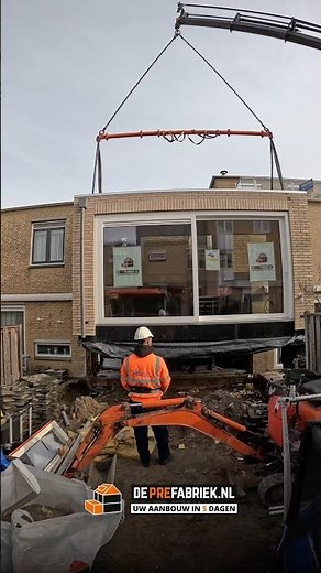 Plaatsing Aanbouw De Prefabriek 🏡