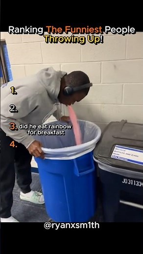 Ranking The Funniest People Throwing Up! #shorts #funny #barf