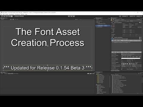 TextMesh Pro - Font Asset Creation