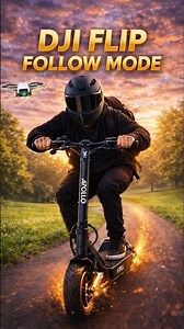 DJI Flip Follow Mode on a Fast Electric Scooter