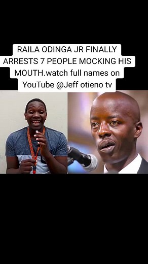 Raila Odinga Jr Arrests 7 for Mocking Incident
