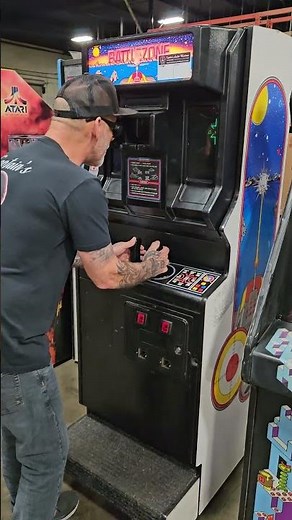 Battlezone classic arcade game by Atari Vector monitor