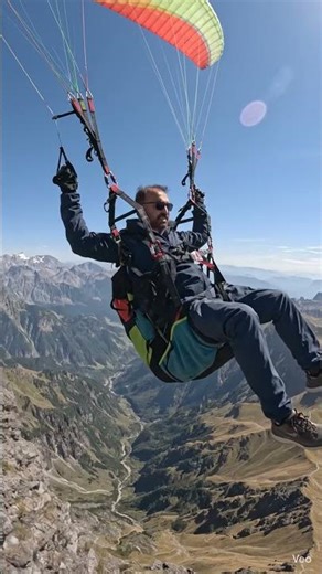 Jumped Off a Mountain… Then This Happened!#Paragliding #Adventure #Flying #SkyAdventure #AerialView