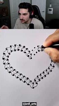 How to Draw 3D Heart! 🤯