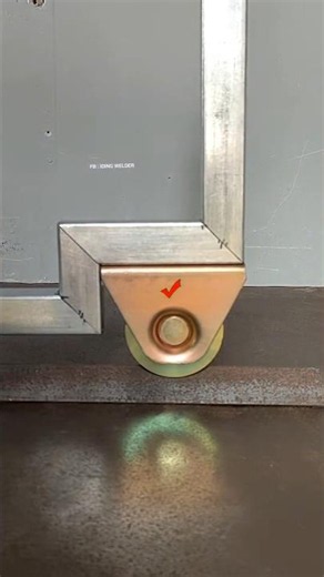 The most recommended way to install sliding door wheels. #welding #welder #metalwork #skills #tips #