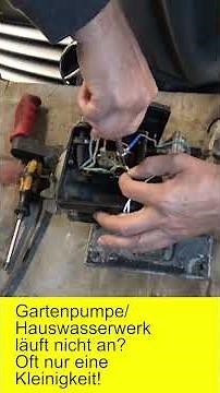 Garden pump not starting? Maybe just a minor issue #werkstattdino