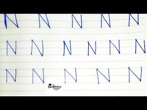 Letter N Tracing for Kids | Nursery Writing Practice | Learn to Write Alphabet N Step-by-Step