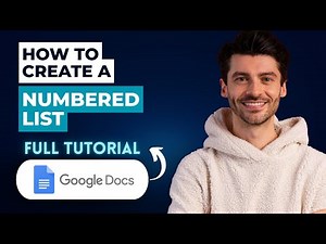 How to Create a Numbered List in Google Docs [2026 Guide]