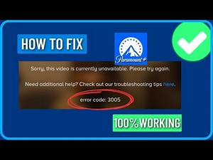 Paramount Plus Error Code 3005 (2024) | How to Fix Paramount Error Code 3005