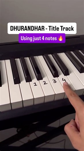 Dhurandhar Title Track – Easy Piano Tutorial 🎹 #pianotutorial # shorts