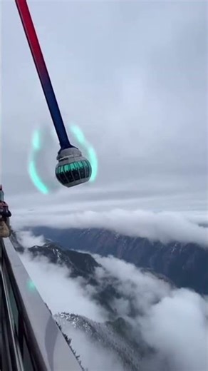 Insane Thrill Ride SWINGS OVER 3,000 ft Cliff! (The World's Scariest Swing) #ai #sora #shorts