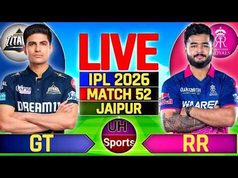 🔴 RR vs GT Live Match Score, IPL 2026 Live Cricket Match Today | Rajasthan vs Gujrat Live Match