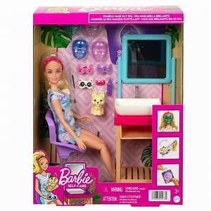 Barbie Sparkle Mask Day Spa play set 25x8x32cm