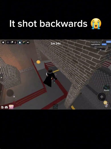 It Shot BACKWARDS In MM2 ROBLOX!! #roblox #mm2 #fyp
