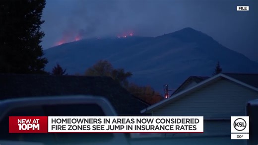 Utah homeowners in areas now considered fire zones see jump in insurance rates