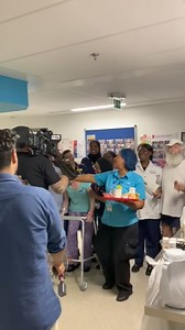 Our respiratory services at The Royal London Hospital were bringing the Friday energy this morning 😃💃🏽 Find out more about our ward host, Comfort and the team on ITV London this evening at 6pm. | Barts Health NHS Trust