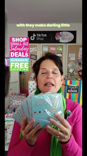 2026 Mini Desktop Calendars | Stickers Included